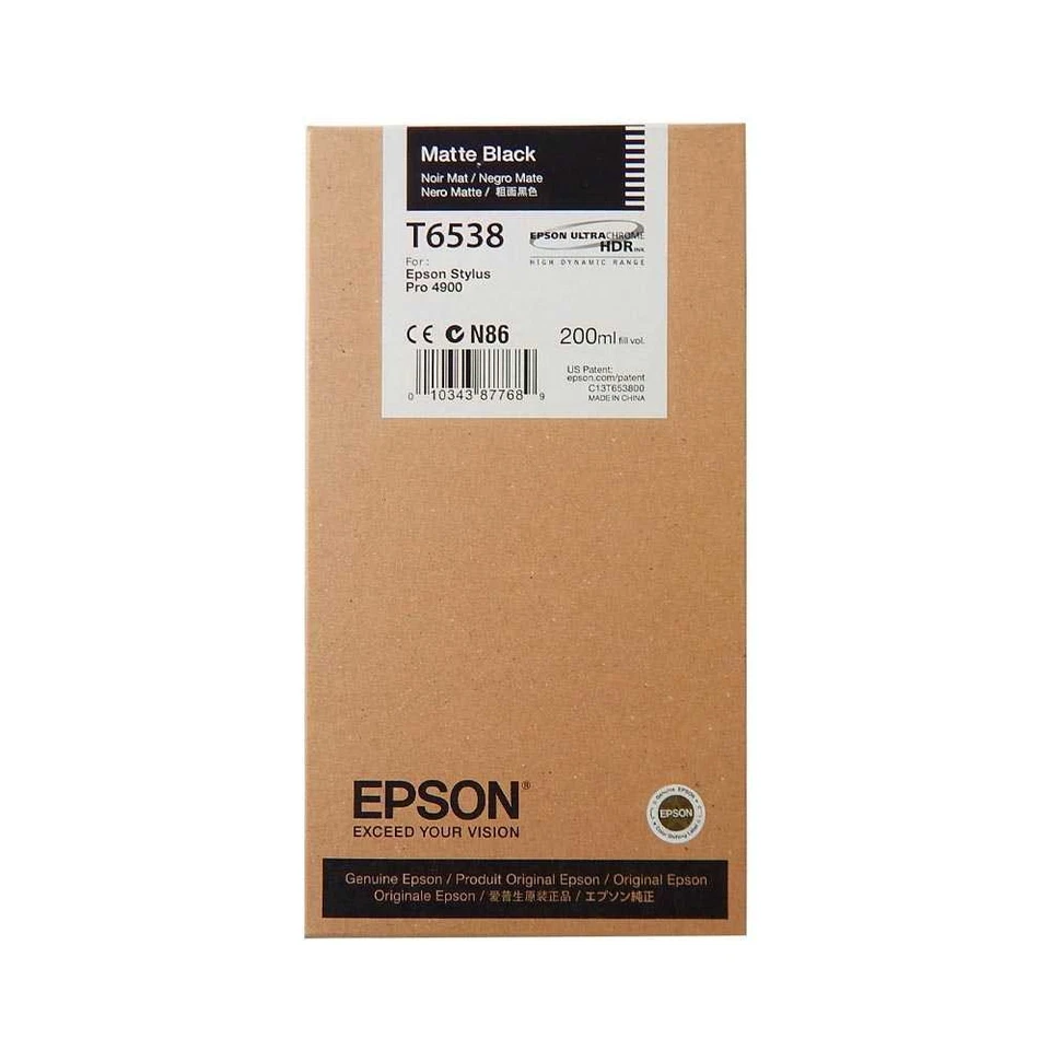 Epson Patrone T6538 Matte Black, C13T653800, Stylus Pro 4900, OVP 2017-2020 - Bild 1 von 1