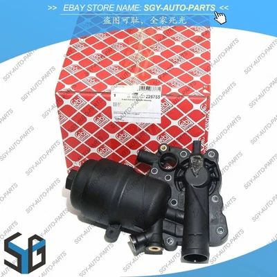 FEBI New Oil Filter Housing W/ Thermostate For Audi A6 A7 3.0 Diesel 059115389P - Imagem 1 de 4