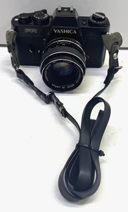 YASHICA FR CAMERA PLUS ORIGINAL 50 MM LENS WITH STRAP -NO BATTERY - Picture 1 of 8