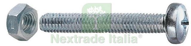 5SCATOLE SC VITI A METALLO TESTA CILINDRICA 6X20 C DADI (PZ.20): - Immagine 1 di 1
