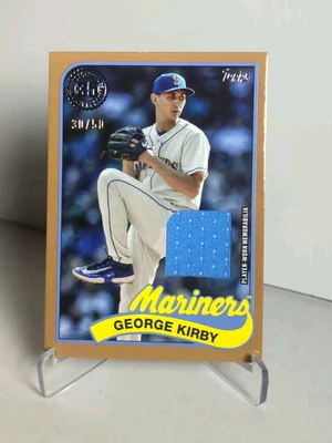 2024 Topps George Kirby Gold Jersey Patch 30/50 Mariners - Image 1 of 4