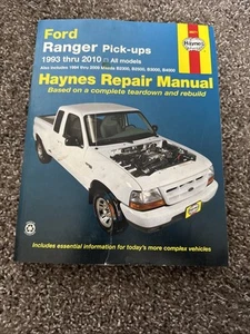 Haynes FORD RANGER PICK UP 1993 to 2010 Mazda B2300 Repair MANUAL #36071 - Picture 1 of 2