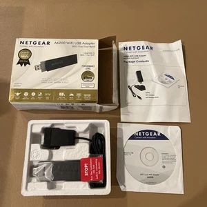 Netgear A6200 WiFi USB Adapter AC1200 Dual Band Gigabit Model A6200 - Picture 1 of 9