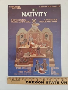 Leisure Arts THE NATIVITY Perforated Paper Cross Stitch Pattern Leaflet 270 1983 - Picture 1 of 8