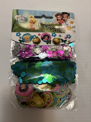 Tinker Bell Fairies Party Decoration 3 Designs Confetti 1.2oz NIP Free Shipping - Image 1 of 3