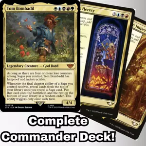 MTG Commander EDH Tom Bombadil 100 Cards Custom Deck 5 Color Sagas Enchantments - Picture 1 of 10