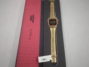 TIMEX TW2V30100 Quartz Men's Watch Color Gold Digital Square From Japan - Picture 1 of 9