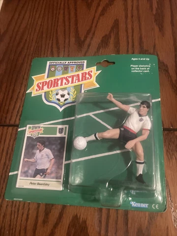 Peter Beardsley England National Team 1989 Sportstars Action Figure Kenner NIB Cover