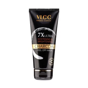 VLCC 7X Ultra Whitening & Brightening Charcoal Peel Off Mask 100g With Vitamin E - Picture 1 of 5