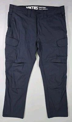 Pantalón VIKTOS Wartorn Azul Marino Oscuro Etiquetado 36x30 Medido 38x30 Foto 1 de 4