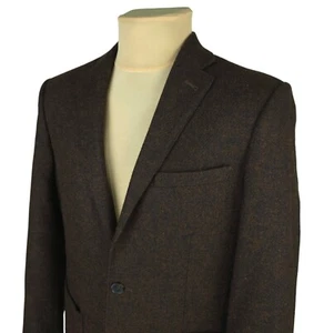 M&S Moon Tweed Mens Brown Cotton/Wool Blazer Jacket Size UK 38 in / EU 48 (M) - Picture 1 of 12
