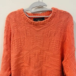 Suéter De Colección Lake Harmony Talla L Coral Tejido con Cable Hecho en EE. UU. ¡HERMOSO Color! - Imagen 1 de 4