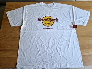 HRC Hard Rock Cafe Helsink (closed)  White Classic Logo T Tee Shirt Size XXL NEW - Picture 1 of 5