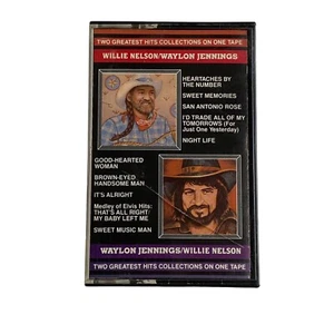Willie Nelson & Waylon Jennings: Greatest Hits (Cassette, 1983, RCA) Country - Picture 1 of 4