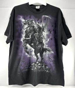 2011 Liquid Blue Grim Reaper Men's Size XL Horseman Skeleton Skulls Y2K - Picture 1 of 5