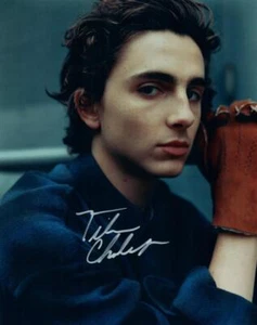 Timothee Chalamet 8x10 signiertes Foto Bild signiert mit COA - Bild 1 von 1