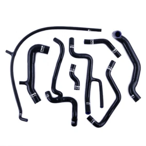 Silicone Radiator Heater Hose Kit for VW Golf MK3 Jetta A3 VR6 2.8 / 2.9L Black - Picture 1 of 11