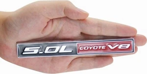 1Pc 5.0 Coyote V8 Emblem 3D Trim Fender Hook Trunk Badge Decal for 150 New - Picture 1 of 4