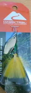 Nuovissimo Ozark Trail Inline Spinner 1/8 oz nero spedizione gratuita! - Foto 1 di 1