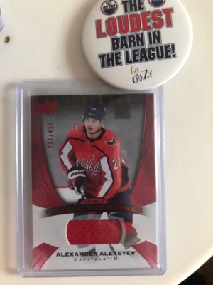 2020 UPPER DECK RED FOIL ALEXANDER ALEXEYEV ROOKIE JERSEY #62 277/499 - Image 1 of 2