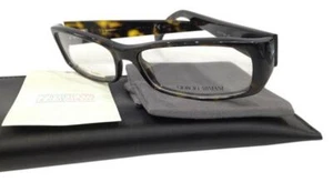 GIORGIO ARMANI GA717 086 DARK TORTOISE PLASTIC EYEGLASSES FRAME 51-14-135 Italy - Picture 1 of 3