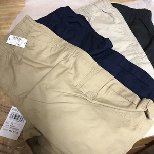 4 Pack CHILDRENS PLACE Boys Elastic Waist Cargo Shorts Size 14 Husky New - Picture 1 of 4