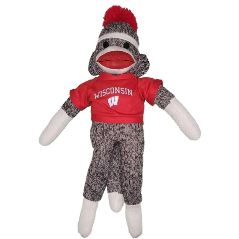 Wisconsin Badgers Sock Monkey - 20" Cover