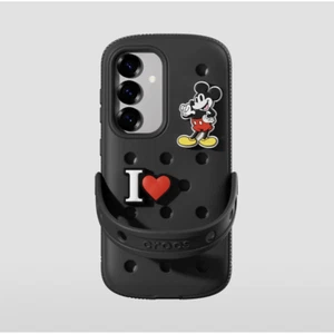 SAMSUNG Galaxy S25 Series x Crocs Bon Black Cover Case With Jibbitz Charms - Picture 1 of 5
