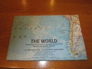 THE WORLD Map - Dec 1970 - National Geographic Magazine - Scale 1:39,283,200 - Picture 1 of 3