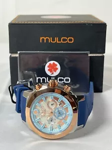 Mulco Mens Blue Band Digital & Analog Waterproof Tactical Sport Wristwatch - Picture 1 of 12
