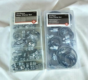 103 Pieces 6-44mm Hose Clamp Set Adjustable Zinc Plated Clip Kits - Picture 1 of 1