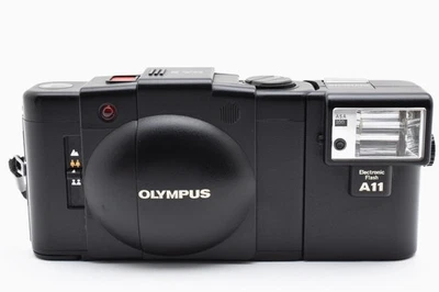 [MINT] Olympus XA2 Point & Shoot 35mm Black Film Camera w/ A11 flash From JAPAN - Image 1 of 4