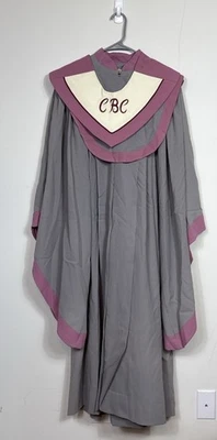 Vestido Coro Vintage Murphy Robes Gris Rosa Bordado Nota Musical Talla 38 Foto 1 de 4