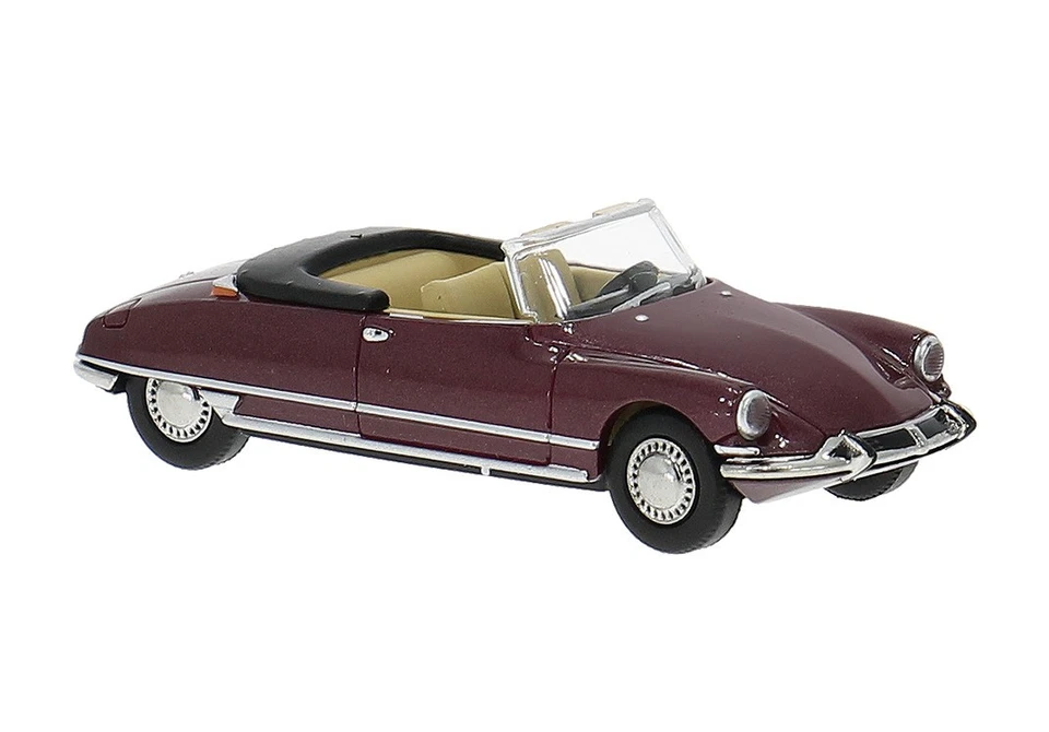 BREKINA 14237 Citroen DS Cabrio, Rosso Scuro, 1963, H0, Nuovo 2025 - Immagine 1 di 1