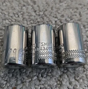 3er-Pack Craftsman CMMT43498 7/16" 6pt Steckschlüssel 1/4" Antrieb 3P0008 - Bild 1 von 7