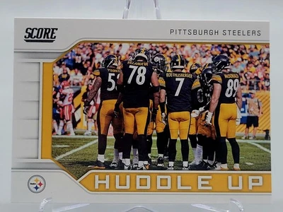 2019 SCORE BEN ROETHLISBERGER HUDDLE UP STEELERS OFFENSE FOOTBALL CARD panini - Image 1 of 2