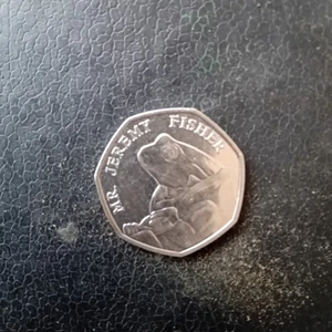 A Mr. Jeremy Fisher 50p Coin 2017 UK In Good Collectible Condition to Keep. Used - Picture 1 of 1