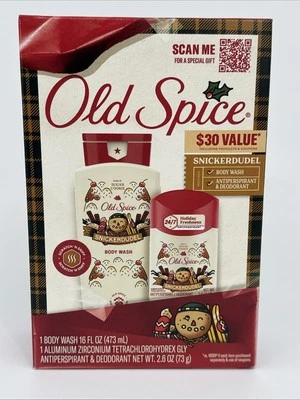 Old Spice Holidude Snickerduel Body Wash Deodorant Holiday Gift Set Sugar Cooki — 第 1/4 张图片