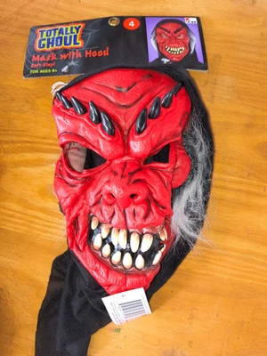 New Halloween Totally Ghoul Devil Costume Mask - - Image 1 of 2