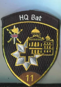 Switzerland Union Badge Headquarters Battalions 11 (HQ Bat 11) - Brown - Picture 1 of 1