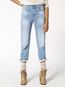 Diesel Khaly Damen Regular Boyfriend Jeans 084KV gerades Bein Größe W28 L30 - Bild 1 von 4