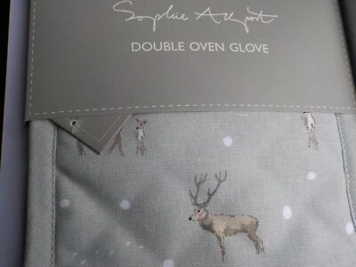 Sophie Allport 'Christmas Stags' 100% Cotton Double Oven Glove, BNWT - Image 1 of 4