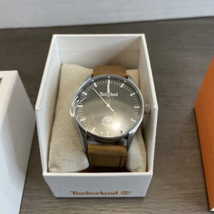 Timberland Men's Brown Leather Strap Wrist Watch Tdwga9003303 - Photo 1 sur 5