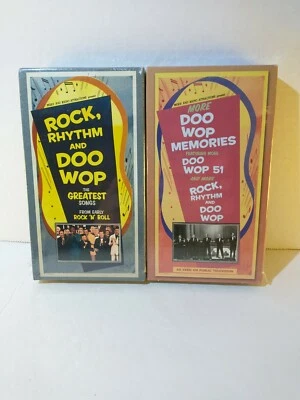 2 VHS ROCK RHYTHM & DOO WOP THE GREATEST SONGS As Seen On PBS Sealed - Image 1 of 4