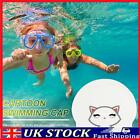 Swimming Cap Cartoon Adult Waterproof Ear Protect Swim Hat (Princess Cat)