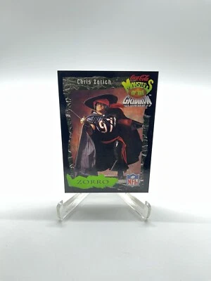 Chris Zorich Zorro Chicago Bears 1994 Coca Cola NFL Monsters Of The Gridiron #5 - Image 1 of 2