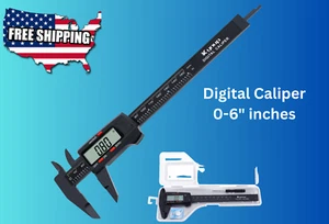 Digital Caliper Stainless Steel Measuring Tool 0-6 Inch/Metric LCD (Kynup) - Picture 1 of 6