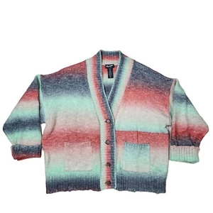 Wrangler Cardigan Women S Retro Button Up Wool Blend Knit South Western Cowgirl - Picture 1 of 10