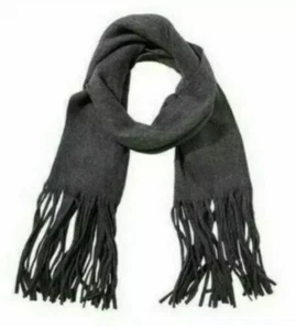 Lucky Brand Fringe Scarf Solid Gray FabFitFun Winter 2020 NEW In Packaging - Picture 1 of 4