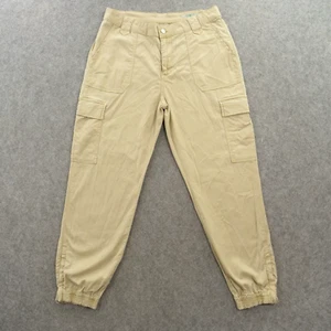 AllSaints Jogger Pants Womens 31 Beige Cargo Zip Fly High Rise Casual - Picture 1 of 17